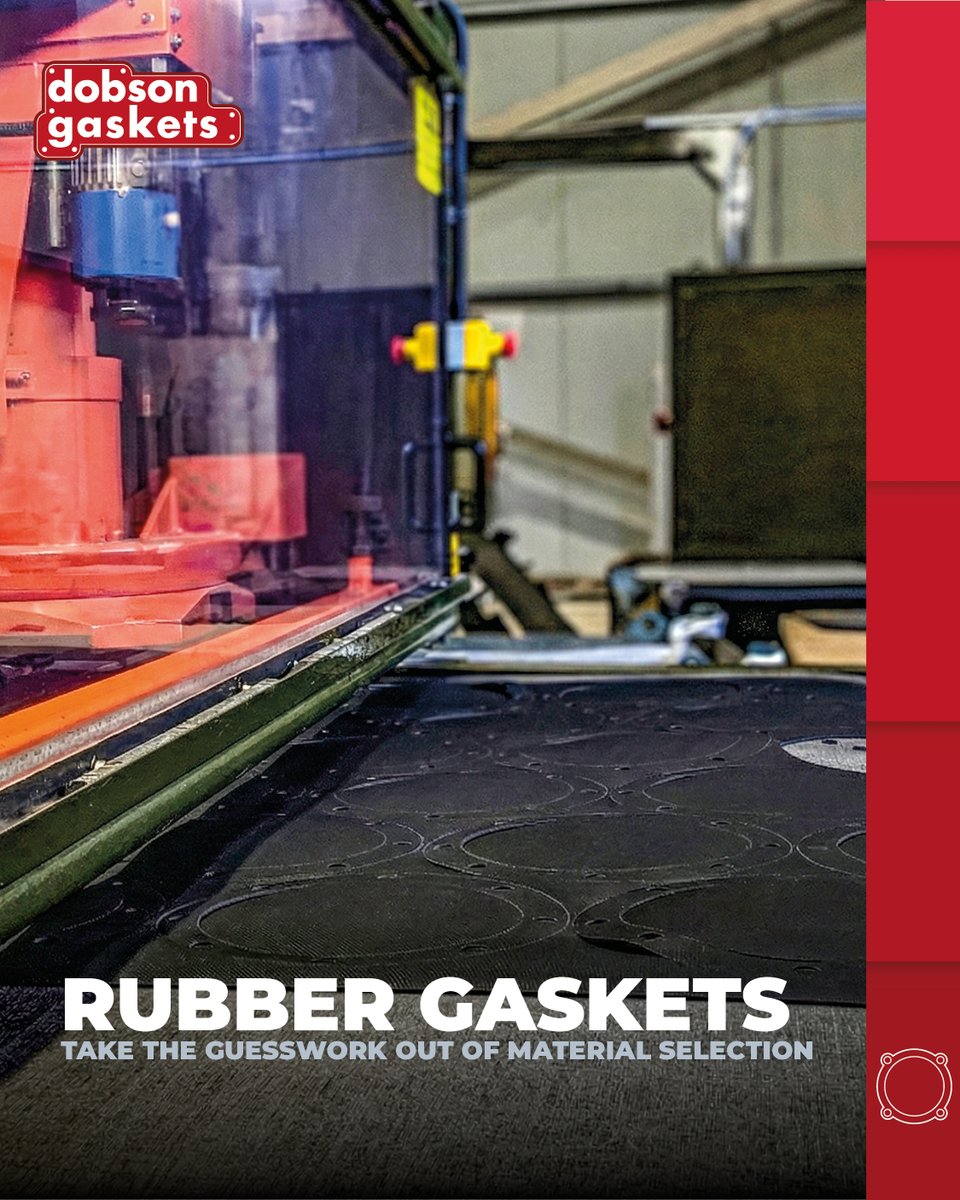DobsonsGaskets's tweet photo. Rubber gasket material selection shouldn’t be guesswork.

At Dobson Gaskets, we work with customers to specify the right rubber gasket material for long-term performance and reliability.

Find out more | https://t.co/pjrxo3kupv https://t.co/33xfC0F3Rn