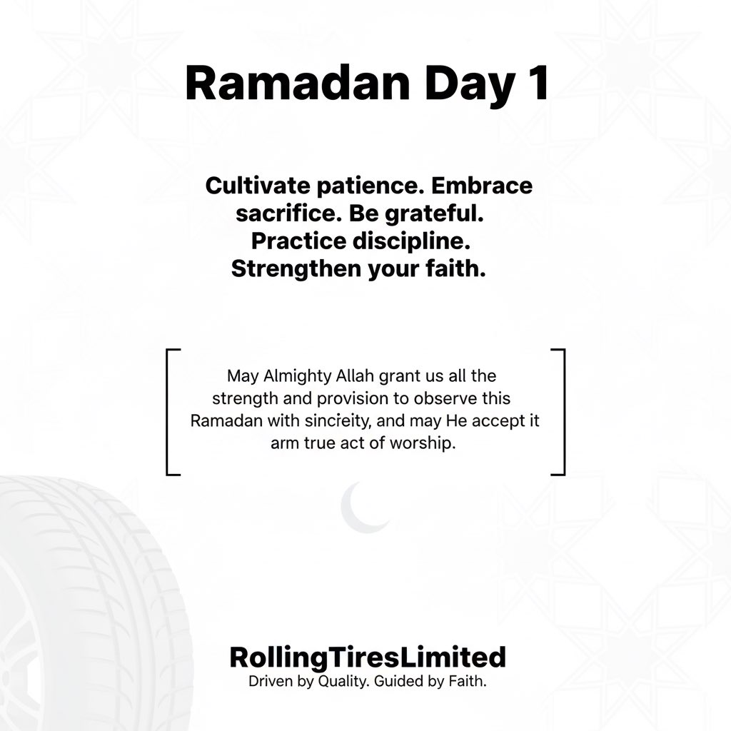 rollingtireslim's tweet photo. Ramadan Day 1 https://t.co/tcRtb89xxL