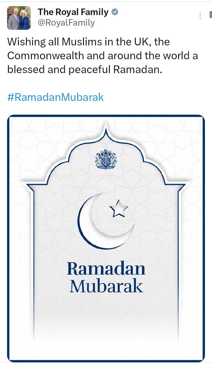 Melanated_Mona's tweet image. "For all who observe it"
"Wishing all Muslims in the UK and across the Commonwealth"

Your Majesty, how about "For all the Christians and religious across the Commonwealth."

Do you have a problem saying "Christians" or "Christianity"
This message is not messaging, at all.