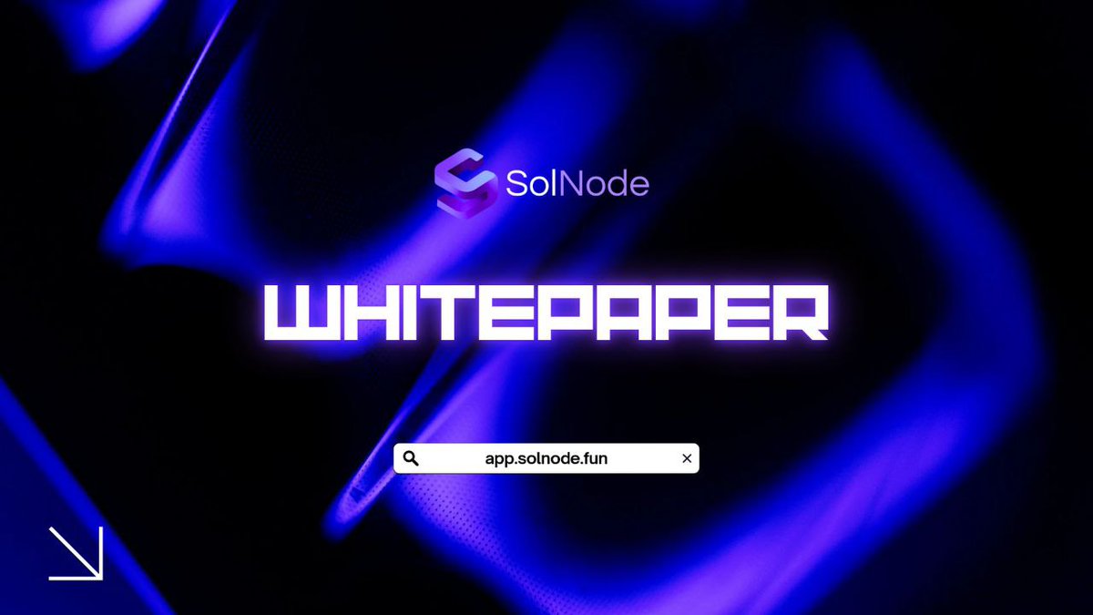 solnodedotfun's tweet image. The SolNode Whitepaper is now live. 📄

app.solnode.fun/docs/getting-s…

Discover how we’re redefining decentralized deployment on Solana.

Infrastructure.
Censorship resistance.
Edge performance.
One click deployment.
Read the vision.
Understand the architecture.
Build the future.