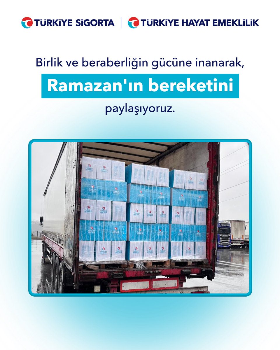 Türkiye Sigorta olarak, 6 Şubat 2023’ten bu yana deprem bölgesindeki şehirlerimize desteğimizi sürdürüyoruz.

Ramazan öncesinde Kahramanmaraş, Adıyaman, Hatay, Gaziantep ve Şanlıurfa’da yaşayan 16.456 aileye gıda kolisi desteği sağladık. Bu kapsamda, Hayat Yeniden Eğitim ve