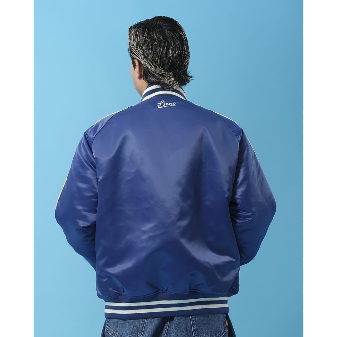 艶めく光沢感✨／ KEBOZ×LIONS VARSITY JACKET ライオンズの黄金期の