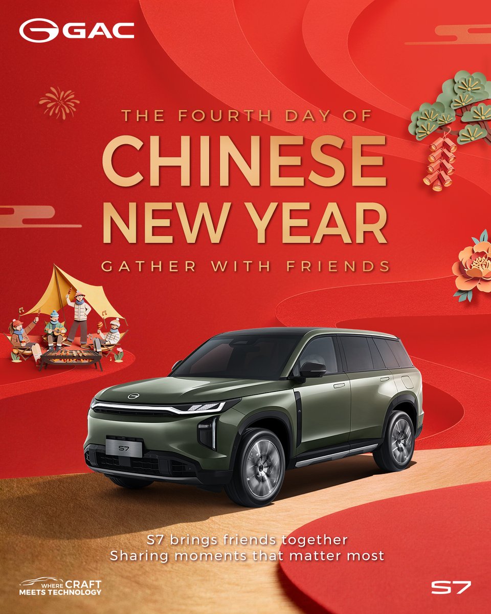 The fourth day of Chinese New Year ✨
Catching up with friends, smiles and laughter last all day.
With GAC, there’s always room for great memories. 😊
👉 When was the last time you got together with friends?

Learn more about GAC: gacgroup.com/en/
#GAC #WithPowerWeGallop