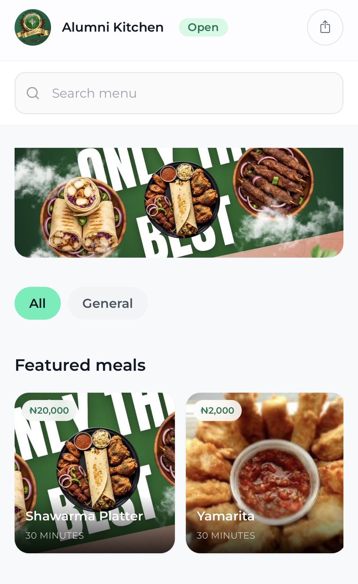 SokeyeA's tweet photo. If you have any food vendor running a lot of orders and revenue that have been looking for a great platform for their storefront 🫡

Send them my way, we are building @usefeest for them 👀 https://t.co/aZVpJgddHt