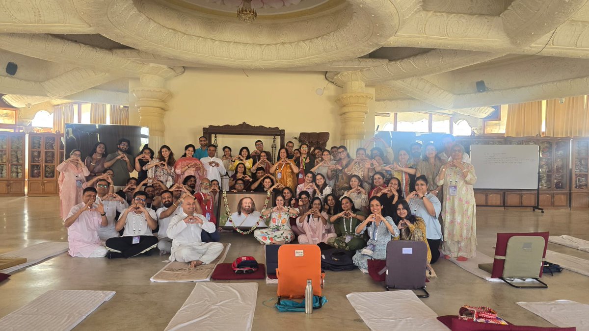 RajVSynergize's tweet photo. Sometimes the best way to move forward… is to pause.

I attended a Silence Retreat at the @ArtofLivingIC  during #Mahashivratri with @Gurudev Sri Sri Ravi Shankar ji. 

It gave me clarity, calm, and a beautiful sense of balance again. Grateful for the pause and presence. https://t.co/SzDgWMXE8G