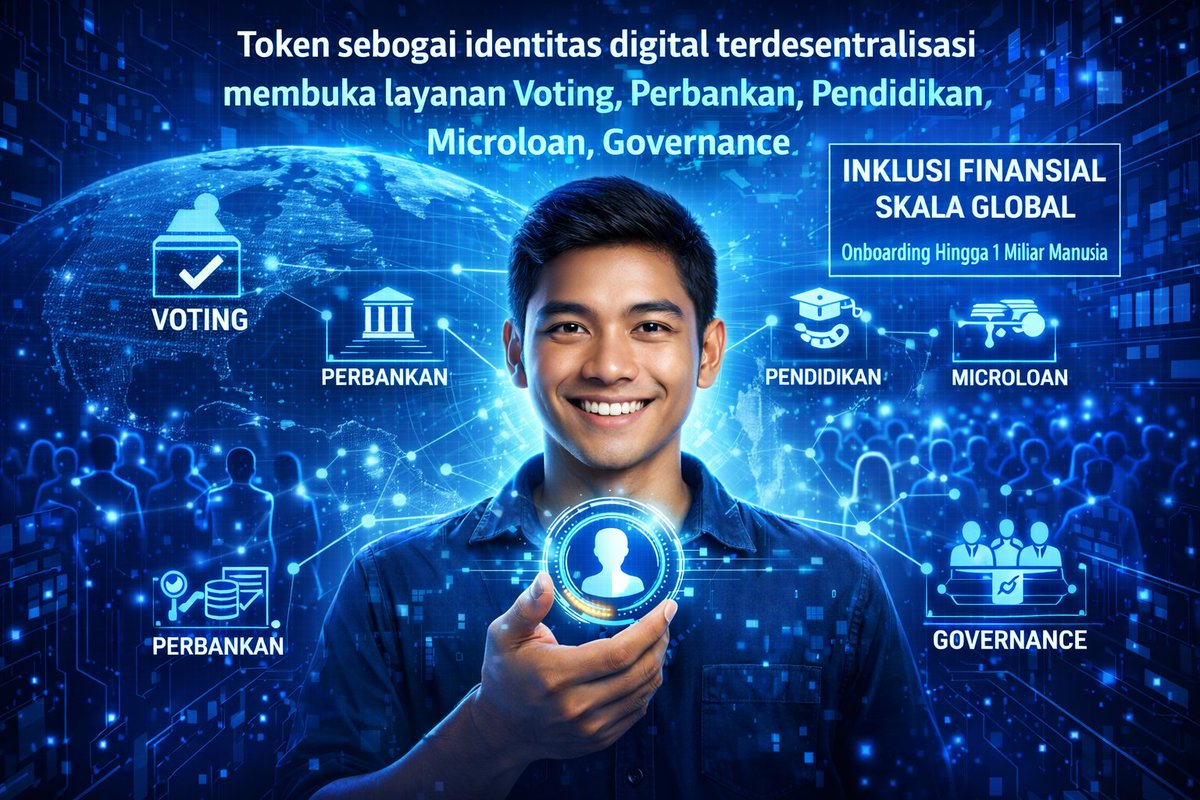 AnonymousPEPE67's tweet photo. Token sebagai Fondasi Identitas &amp; Inklusi Global
Token adalah identitas digital terdesentralisasi yang membuka akses ke voting, perbankan, pendidikan, microloan, dan governance, dengan target inklusi finansial global hingga 1 miliar manusia

#InterLink #ITGL #ITL https://t.co/ARlVlL6YSK