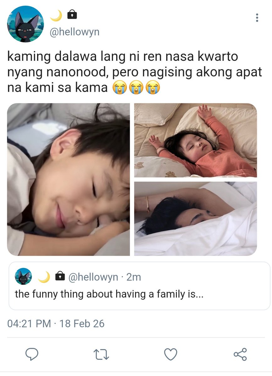 mcsnryts's tweet photo. bandang dito, sa'yo. ㅡ one tweet

luan's typical morning pt 2 https://t.co/aDXQBQul5I