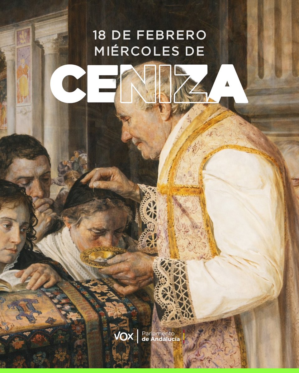 ✝️ El Miércoles de Ceniza marca el inicio de la Cuaresma, tiempo de reflexión, sacrificio y humildad.

Abracemos nuestra fe en este tiempo de recogimiento y defendámosla ante quienes la atacan en todo el mundo.