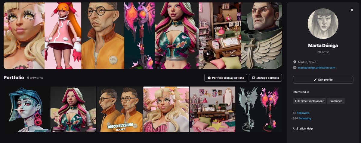 sharedandraw's tweet image. Well, this is my portfolio at the moment💗

#3dart #stylized #3d #gameart