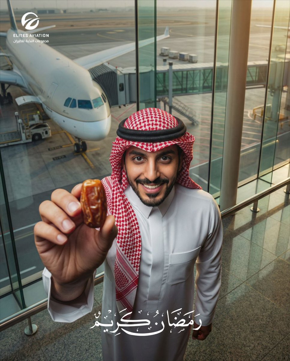 ElitesAviation's tweet photo. بمناسبة حلول شهر رمضان المبارك، نتمنى لكم شهرًا مليئًا بالطمأنينة والراحة، وأوقاتًا عامرة بالخير مع من تحبّون.
رمضان مبارك عليكم https://t.co/3hT13Nm48v