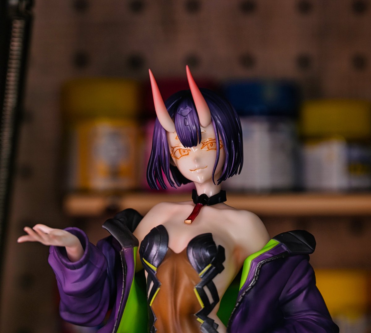 酒呑童子アイペの下描き進めてます