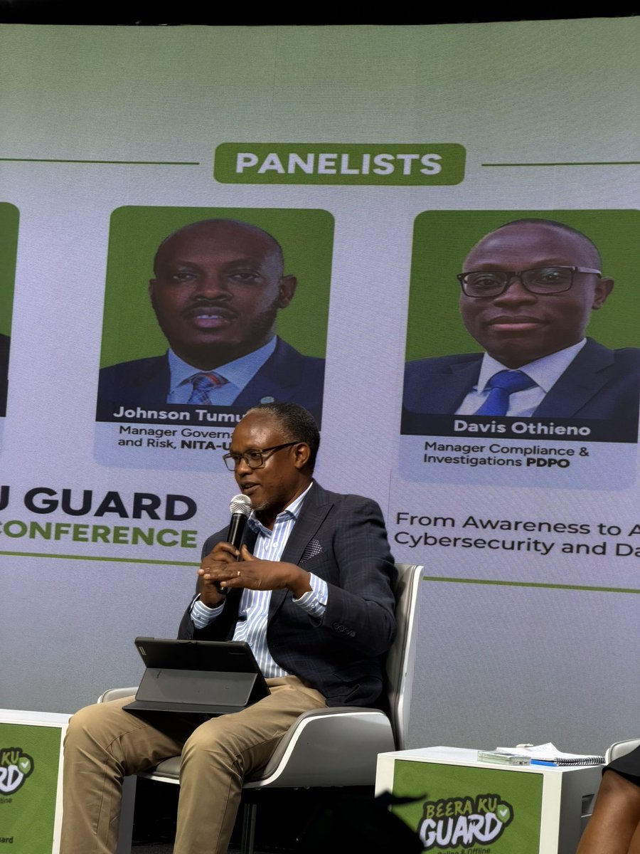 Rachealkyy's tweet photo. Mr Godfrey Sserwamukoko explains that You may not always be identified by your name. In digital systems, you’re often associated with other identifiers
#BeeraKuGuard
#CyberSecurity #DataProtectionAndPrivacy https://t.co/2UkCEV0sr3