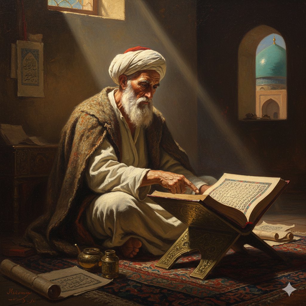 mcbka_'s tweet photo. The Ayat of Ramadan, a beautiful Tafsir by the great Imam Abu Mansur Maturidi.

﴾The month of Ramadan in which the Quran was revealed, a guidance for the people and clear proofs of guidance and criterion. So whoever sights the month, let him fast it; and whoever is ill or on a journey - then an equal number of other days. Allah intends for you ease and does not intend for you hardship and [wants] for you to complete the period and to glorify Allah for that [to] which He has guided you; and perhaps you will be grateful.﴿

His saying, Mighty and Majestic: “The month of Ramadan in which the Quran was revealed, a guidance for the people.”

His saying: “A guidance for the people.”

It is said: they are guided by it to the straight path.

And it is said: it is a clarification for people from misguidance.

His saying: “And clear proofs of guidance.”

It is said: it contains proofs for people when they reflect upon it.

And it is said: “And clear proofs” means: it contains within it the lawful, the forbidden, the legal rulings, and the revealed laws.

His saying: “And the Criterion” (al-Furqan).

It is said: it distinguishes between truth and falsehood.

And it is said: “And the Criterion” is the way out in religion from doubt and misguidance.

Ibn Abbas may God the Exalted be pleased with him said: “The Criterion (al-Furqan) descended to the lowest heaven from the Preserved Tablet as a complete whole during the month of Ramadan on the Night of Power on a blessed night all at once. It was then sent down after that according to the positions of the stars, conveyed in successive portions over months and days according to the measure of need.”

His saying the Exalted: “So whoever sights the month, let him fast it”

The phrase “So whoever sights the month” may be interpreted as: whoever among you is present and in sound health “let him fast it.” Then He granted the dispensation to the ill and the traveler to break the fast through His saying, Mighty and Majestic: “whoever is ill or on a journey - then an equal number of other days”

#RamadanMubarak