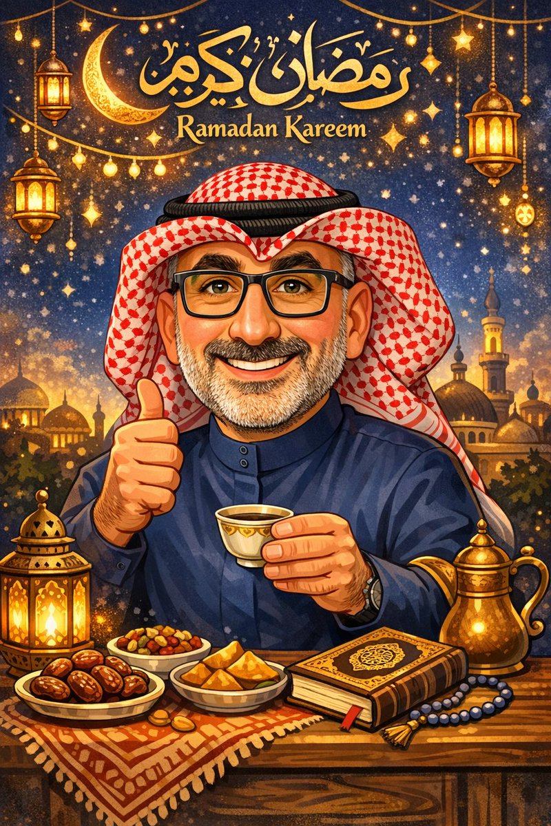 Alhadee75's tweet photo. كل عام وانتم بخير ومبارك عليكم الشهر الفضيل 
#رمضان_كريم https://t.co/Bt1Mhbww2r