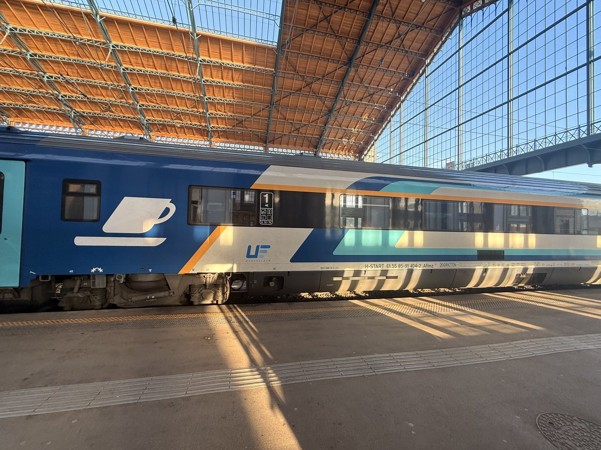 Today's side trip features an Intercity train from Budapest to