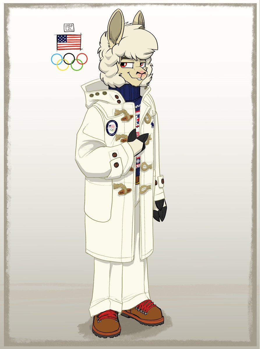 Lennox in the Team USA Ralph Lauren outfit