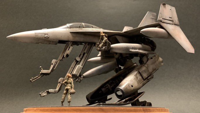 #みんなのハセガワ見せて
ハセガワ1/72FA-18から作りました
