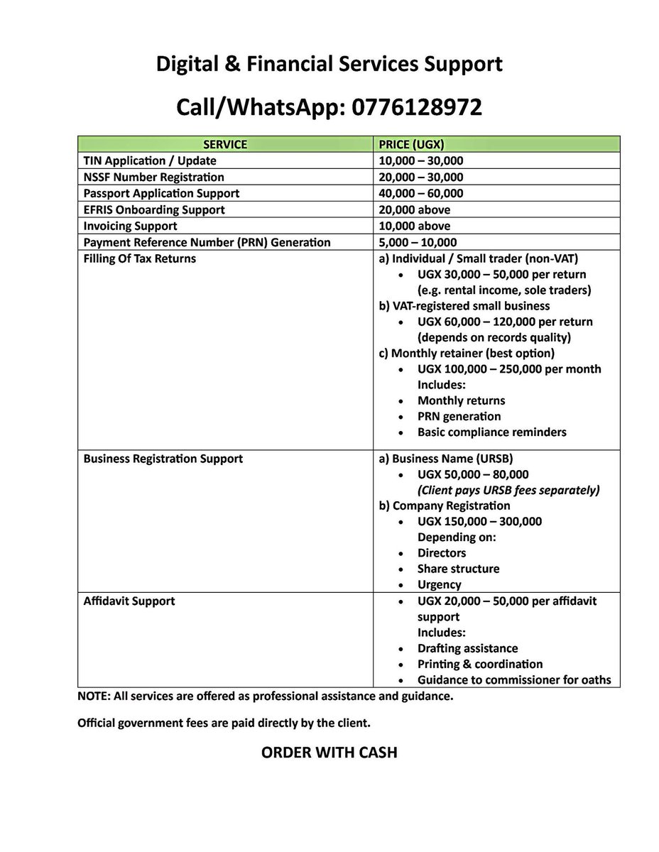 <a href="/Uganda_Expozed/">ᴛʀᴀᴠᴇʟ ꜱᴘᴇᴄɪᴀʟɪꜱᴛ 🇺🇬</a> Business compliance support services