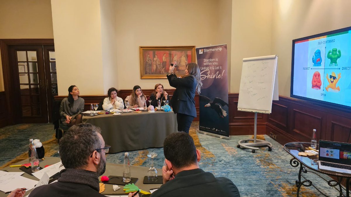 Starmanship's tweet photo. Happy to deliver our famous Communication by Colors™ program by #Starmanship &amp; Associates to Bank of Baghdad at InterContinental Phoenicia Beirut. A fun and easy way to understand people’s behaviors so we can be more aware, accept differences, and adapt how we communicate. https://t.co/kI3djbcv6s