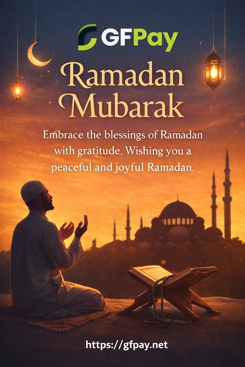 Wishing you and your family a month filled with joy and countless blessings.
#gfpay #cryptocard #Ramadan