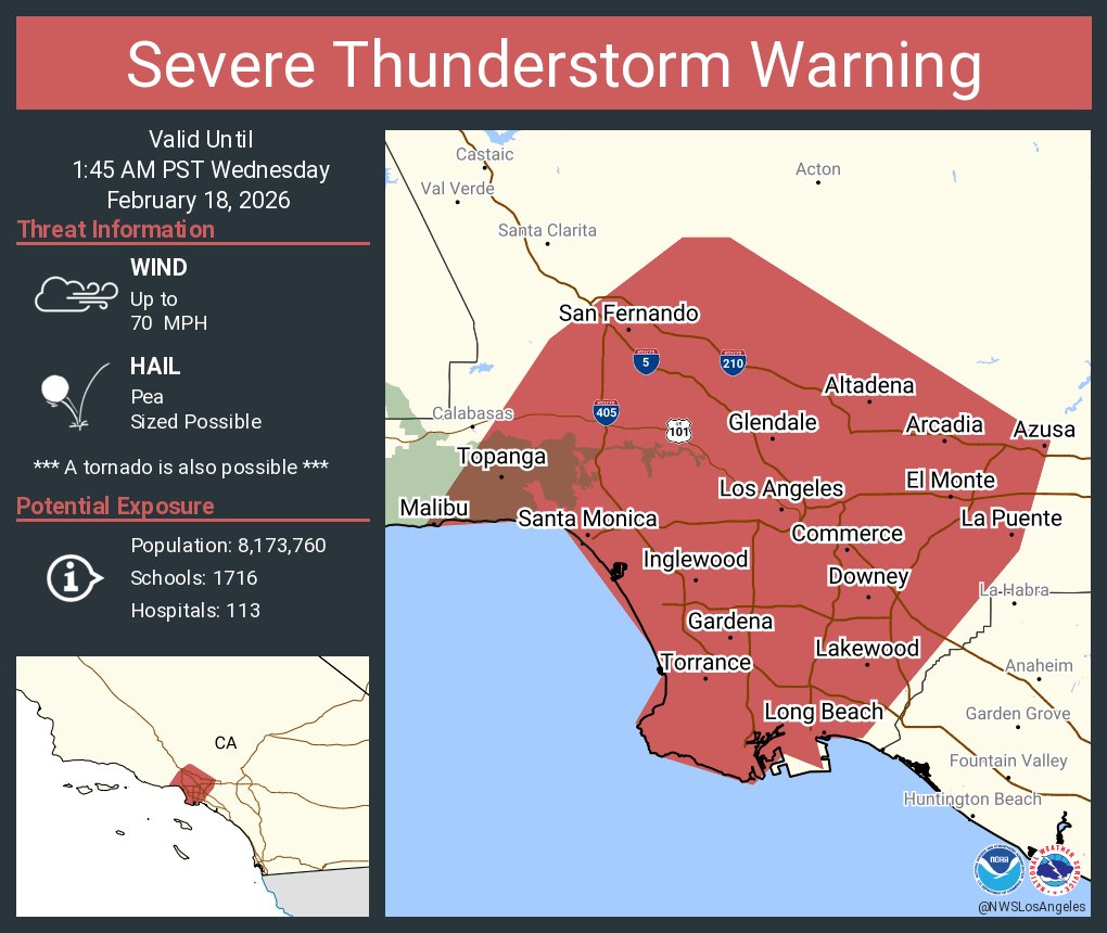 NWS Los Angeles tweet media