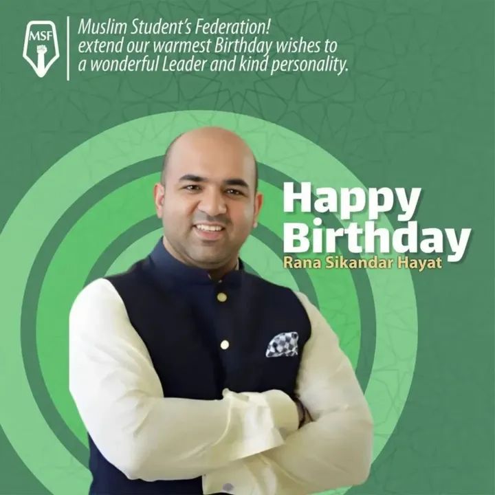 پنجاب کے بیٹے اور بیٹیوں سے شفقت سے پیش انے والے شہزادے اللہ پاک اپ کو صحت تندرستی والی لمبی زندگی عطا فرمائے 
Happy birthday ❤️🎂🎉 <a href="/RanaSikandarH/">Rana Sikandar Hayat</a> صاحب اللہ پاک اپ کو ہمیشہ خوش رکھے