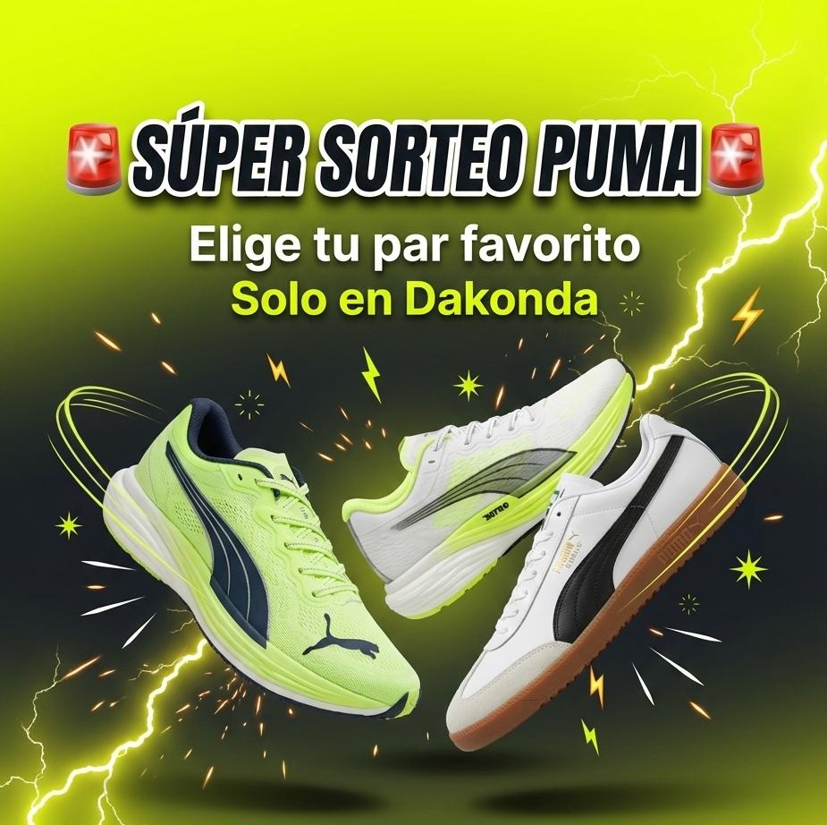 🚨 SÚPER SORTEO PUMA 🚨
Regalamos un par de zapatillas Puma al azar entre todos los que:
✅ Sigan a @Dakonda_com
🔁 Hagan RT
💬 Respondan a este post indicando su marca favorita