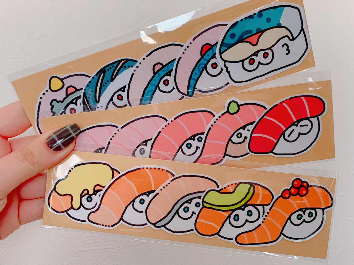 CC福岡63 推し寿司シール🍣 今回はセットもご用意しています👏（5貫