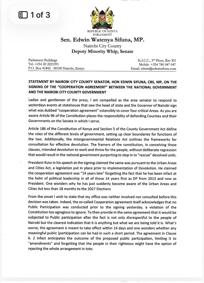 Edwin Sifuna tweet media