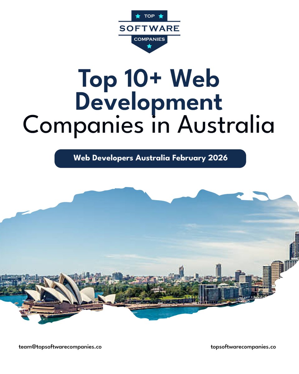 topsoftwarefirm's tweet photo. Check out the Top 10+ Web Development Companies in Australia – February 2026, curated by Top Software Companies.
This list features industry-leading agencies known for delivering high-performance websites.
#WebDevelopment #AustraliaBusiness #TopWebDevelopers #SoftwareDevelopment https://t.co/YJmrvR2GEM