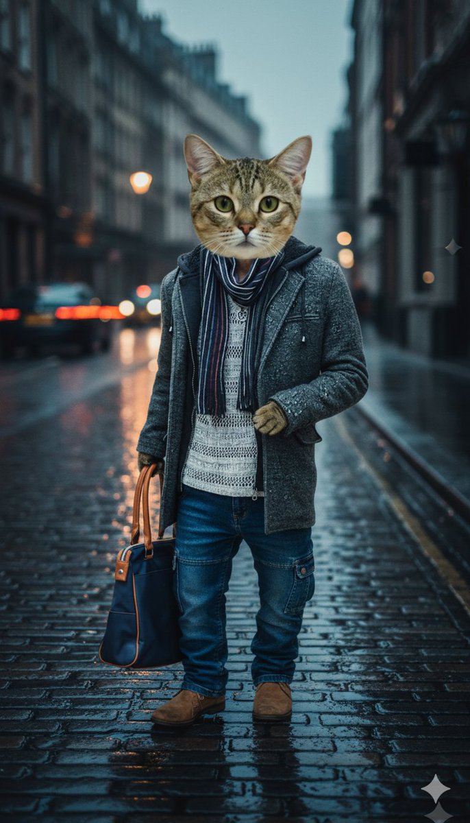 AnneLiverpool's tweet image. 冷たい霧雨になったロンドンの夜、石畳を歩く圭佑😺