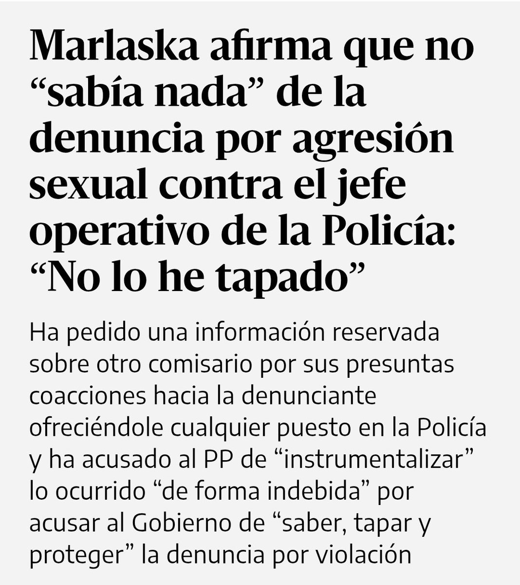 Me lo creo. Lleva 8 años de ministro sin enterarse de abusos policiales. Si en redes aparecen polis haciendo apología fascista, no lo ve. Y cuando era juez tampoco sabía nada de las torturas. Todos tenemos nuestros defectos y Marlaska siempre ha sido un tipo despistado. Sin más.