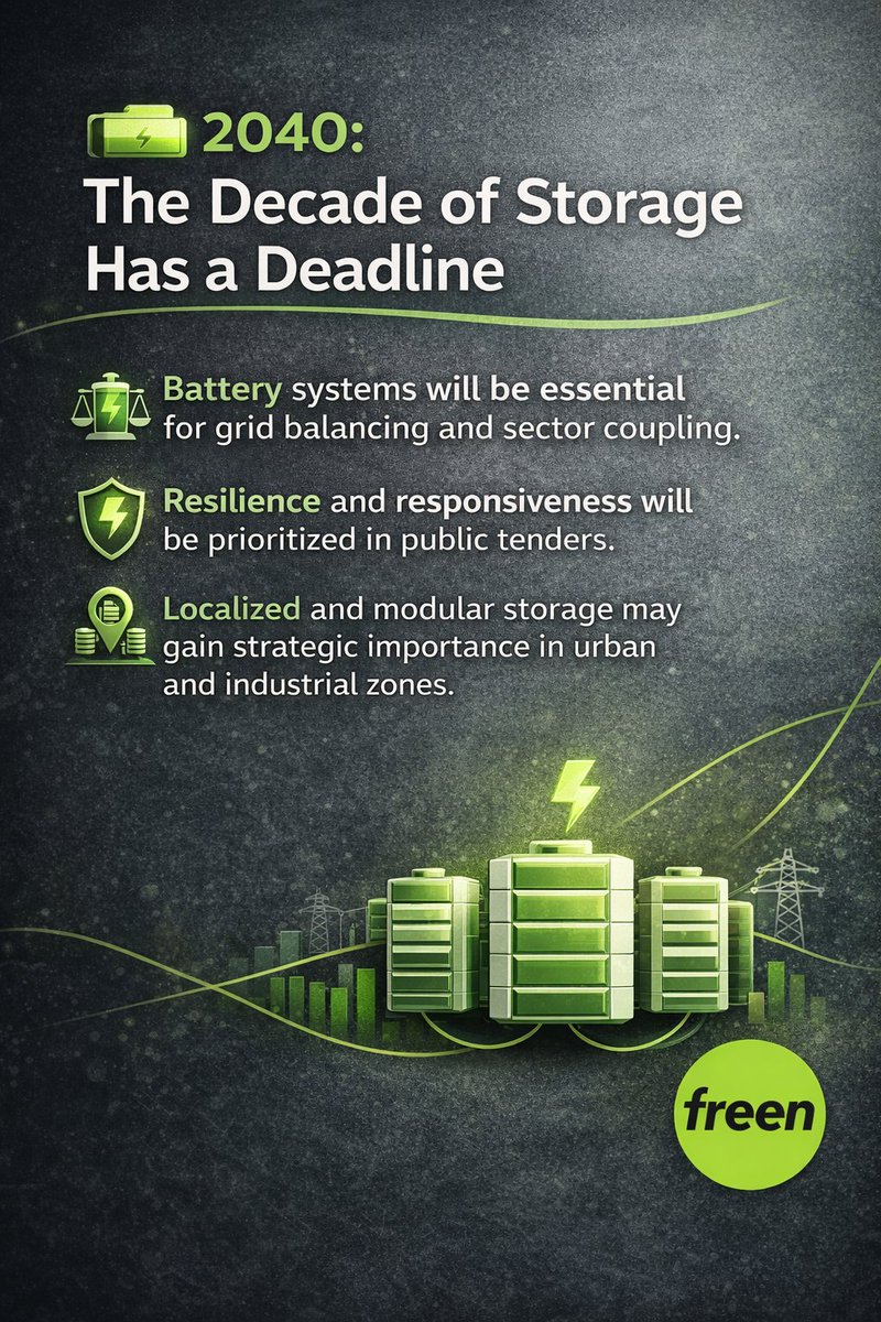 freen_com's tweet photo. EU sets a 90% emissions reduction target by 2040.

Energy storage will be essential — not optional.

Systems must be flexible, modular, and grid-ready.

We’re building for that future.

#EnergyStorage #CleanTech #EU2040 #BatterySystems https://t.co/2DJxYU4VKZ