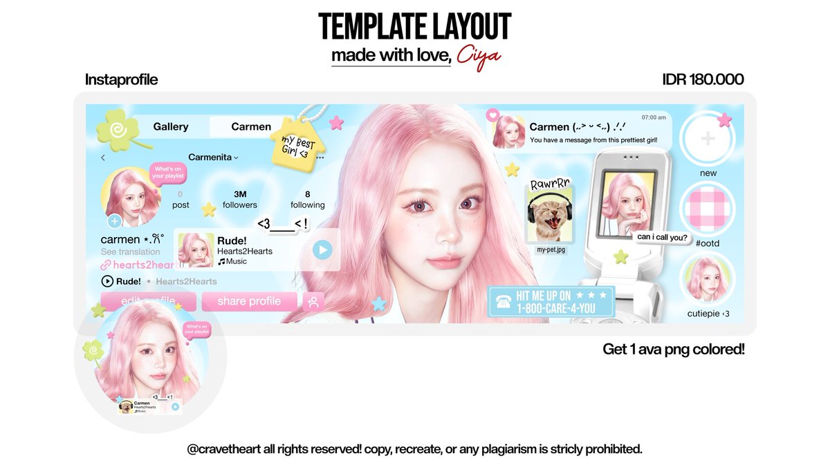 cravetheart's tweet image. help repost &amp;amp; ospek yaa? tysm! ‹𝟹

aku ada 1 anak baru lg ges, kenalan yuk? kalau tdk aman bisa dm aku baik2 :3

ini aku sell as template layout ya, yg berminat buat take lbh dulu juga bisa, dm sajaaa 🫶🏻

layout carmen, stella, ian &amp;amp; jiwoo ufs, 15K/each free retext!

#zonauang