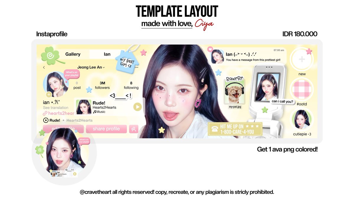 cravetheart's tweet image. help repost &amp;amp; ospek yaa? tysm! ‹𝟹

aku ada 1 anak baru lg ges, kenalan yuk? kalau tdk aman bisa dm aku baik2 :3

ini aku sell as template layout ya, yg berminat buat take lbh dulu juga bisa, dm sajaaa 🫶🏻

layout carmen, stella, ian &amp;amp; jiwoo ufs, 15K/each free retext!

#zonauang