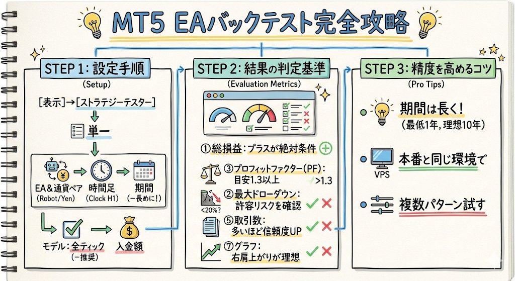 onamae_FX's tweet image. 【MT5バックテスト手順を解説】

「このEA、勝てる？」という不安を数値で即解消
MT4にはない独自分析機能も紹介📖

詳細はこちら
onamae-desktop.com/column/mt5/162…

#MT5 #MetaTrader5 #バックテスト #お名前.comVPS