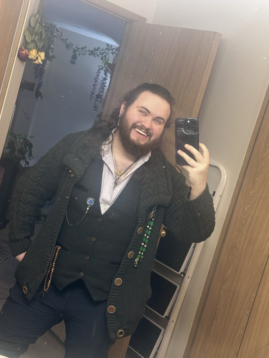 IgnitusWingrave's tweet photo. The cardigan slips open when the fire burns low.  
If you feel the pull, that’s the old magic reaching for you.

#OldMagic #HearthKeeper #CaptainIgnitus #CozyAesthetic #MoodyPortraits https://t.co/oMJdcm0RWR