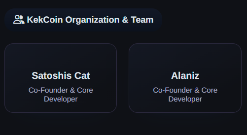 $KEKCOIN 

Holy shit this is crazy!
<a href="/alanizBTC/">Alaniz</a> co-founded the OG kekcoin