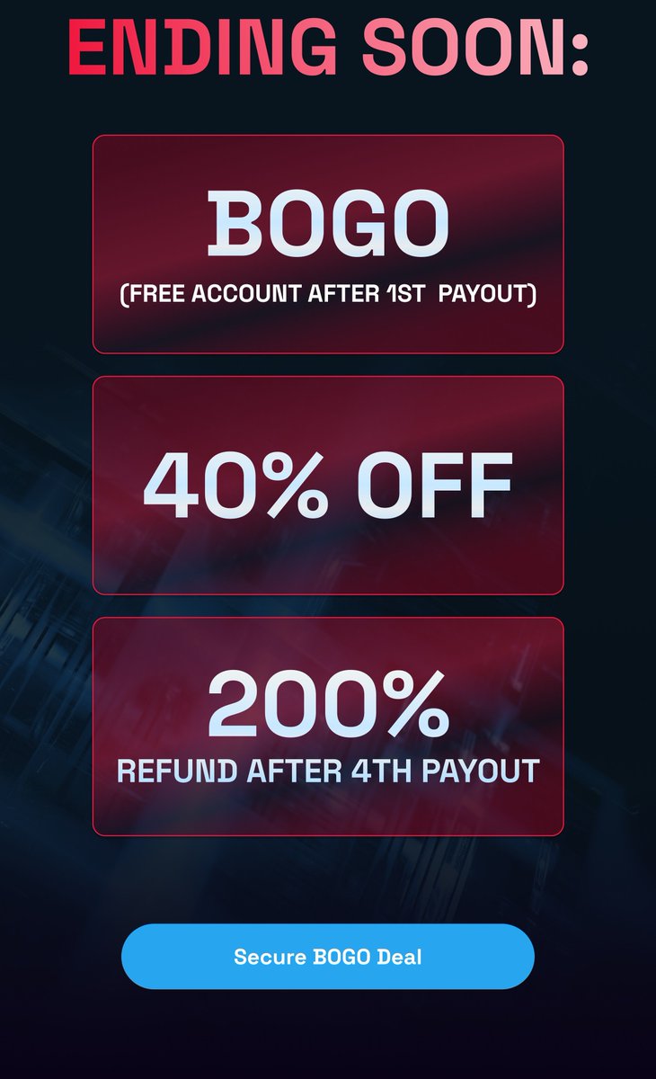 🛡️ SECURE YOUR TRADING FUTURE WITH BLUE GUARDIAN

⏳CRITICAL

This bundle expires in 24 HOURS. Don't wake up Friday wishing you had locked in your backup.
👉 blueguardian.com/?afmc=asif

✅ 40% INSTANT DISCOUNT | 
Use Code: VALENTINE 
Cut your costs, not your potential.

✅ BOGO: