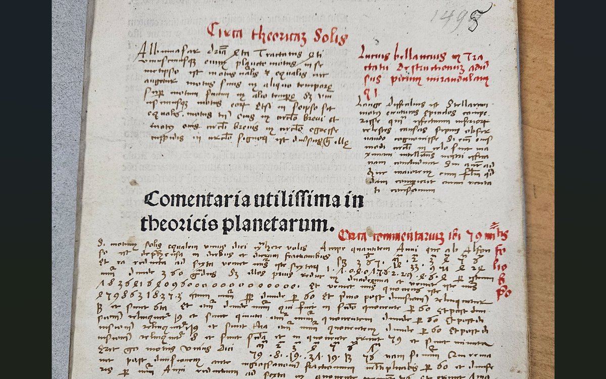 A marginal note uncovered in a copy of Albert of Brudzewo’s commentary (c. 1505) paraphrases Bellanti’s defense of astrology. It proves how rapidly ideas traveled from Italy to Kraków - a fascinating glimpse into 16th-century science.

More: facebook.com/ERC.KnowStuden…