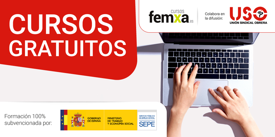 ¿#SabíasQue USO, en colaboración con <a href="/CursosFemxa/">Cursos Femxa</a>, tiene toda esta oferta de cursos de formación continua gratuitos para ti?

¡No lo dudes y solicita tu plaza!

🗂️ Oferta por sectores
⏳A tu ritmo
💻 En línea
☑️ Diploma avalado por el SEPE

ℹ️ cursosfemxa.es/cursos-uso