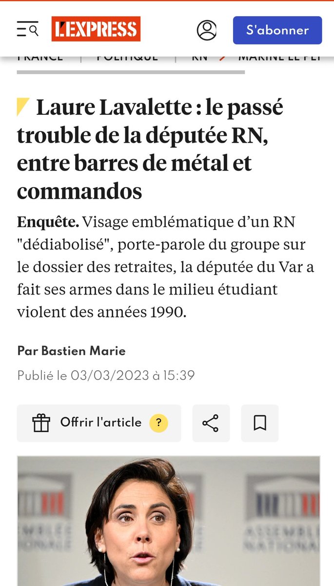 Quand, dans son parti, on a des personnes comme ça , députées et meilleures amies de la patronne, on devrait se faire discret en critiquant les autres ! 👇
#Lavalette
#CarolineParmentier 
<a href="/groupeRN_off/">Groupe Rassemblement National</a>