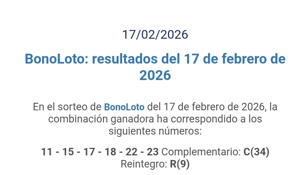 Loteria10CT's tweet photo. #Bonoloto https://t.co/ceGVTjV4OK
