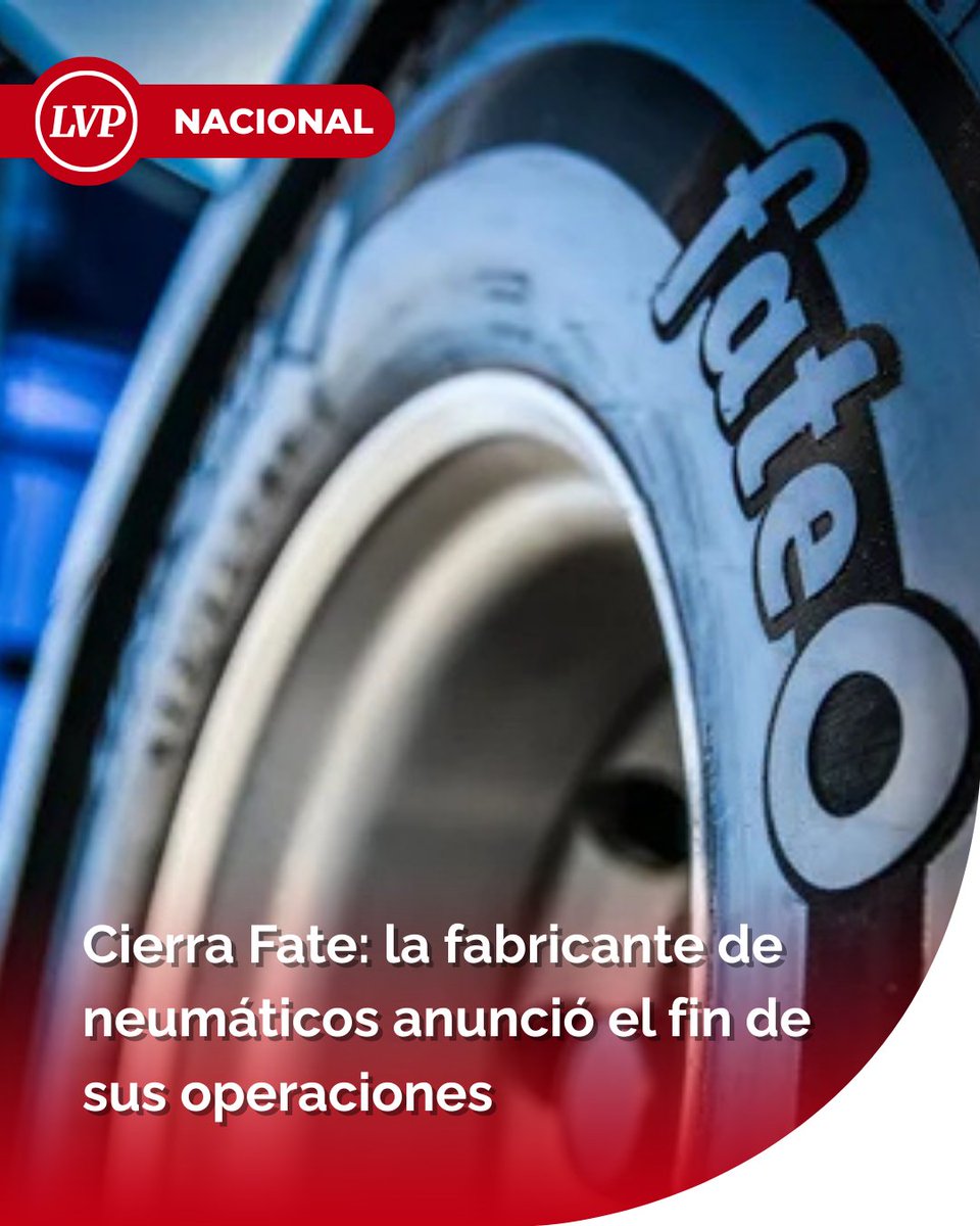 La decisión comunicada por la empresa es con efecto inmediato.
lavozdelpueblo.com.ar/cierra-fate-la…