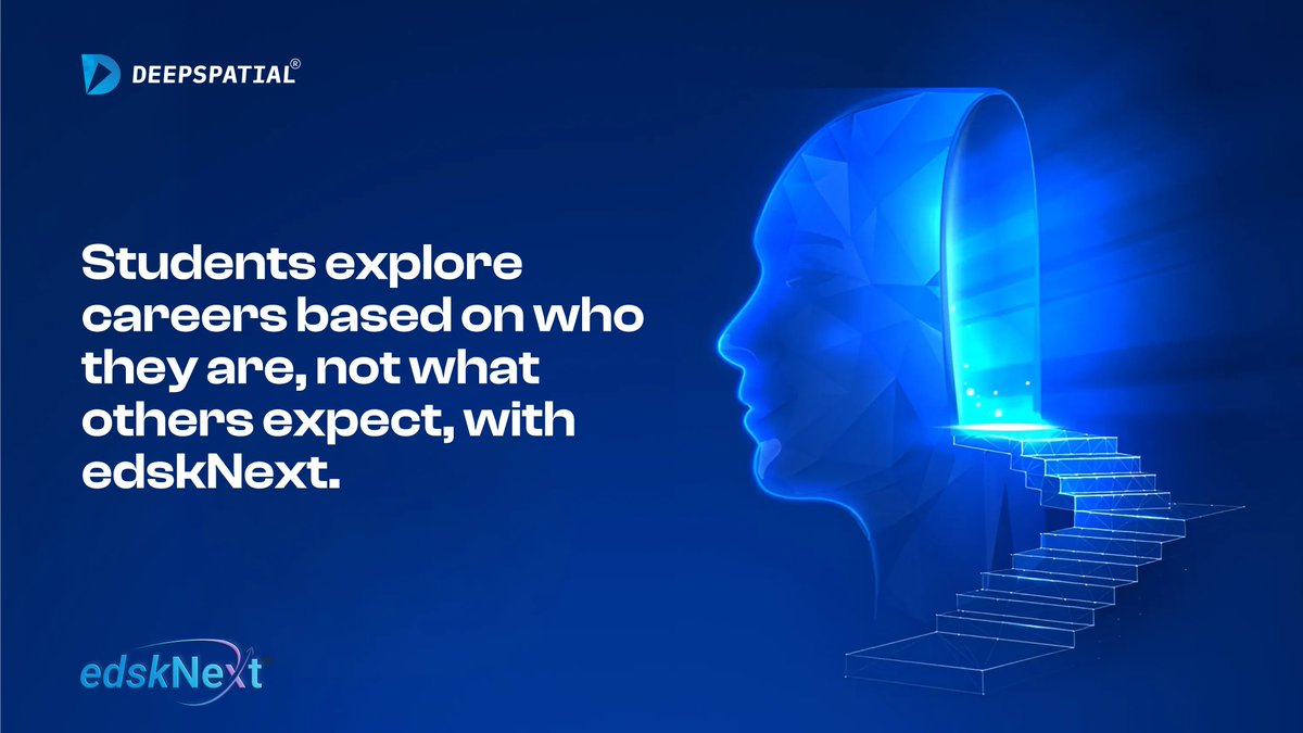 deepspatialai's tweet photo. edskNext combines AI-powered assessments and guided mentorship to help learners discover careers that truly fit who they are.
π Explore your path at https://t.co/joIewePLuW
#edskNext #CareerDiscovery #FutureReady #ChooseWithClarity #Deepspatial $DSAI $DSAIF $DSAI.CN https://t.co/bYwwFZ7yJr