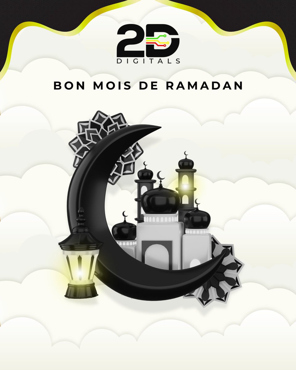 𝐑𝐚𝐦𝐚𝐝𝐚𝐧 𝐌𝐮𝐛𝐚𝐫𝐚𝐤 𝐚̀ 𝐭𝐨𝐮𝐭𝐞 𝐧𝐨𝐭𝐫𝐞 𝐜𝐨𝐦𝐦𝐮𝐧𝐚𝐮𝐭𝐞́.

En ce mois sacré, 2D Digitals vous souhaite paix, sérénité et réussite dans tous vos projets.

Que cette période renforce nos valeurs et inspire nos actions. 

#RamadanMubarak #2DDigitals #Ramadan