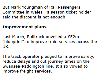 Joined the then Rail Passengers Committee in February 2001, so 25th anniversary of working in welsh transport circles fast approaching.  What awaits for the next 25 years i wonder...

news.bbc.co.uk/1/hi/wales/151…