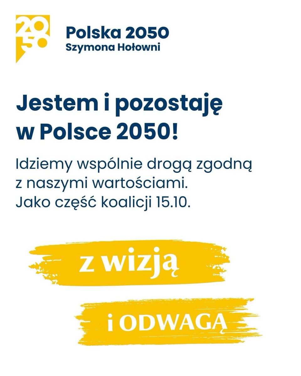 McGramat's tweet photo. Stało się to, co zapowiadał @szymon_holownia (i w co nikt mu nie wierzył). Smutno mi, bo wiele mnie łączy z osobami, które z @PL_2050 odeszły. To dobrzy, mądrzy i po prostu fajni ludzie. Będę miał w pamięci wyłącznie dobre chwile - wiele razem zrobiliśmy i sporo dokonaliśmy. 
Fair winds ⛵️