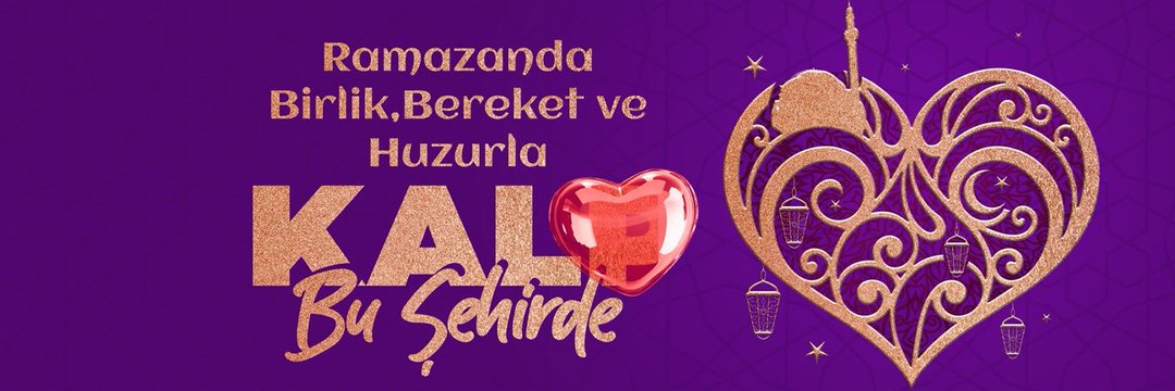 🌙Hoş Geldin Ya Şehr-i Ramazan🌙
Ezan sesiyle buluşulan sofralarda, kalplerin bir olduğu her an…
Bir komşunun kapısını çalan iyilikle,
Bir çocuğun gözlerindeki sevinçle,
Ekmeği ve emeği paylaşmanın en güzel hâliyle,
Ramazanda birlik, bereket ve huzurla

#Kal(p)BuŞehirde 💜