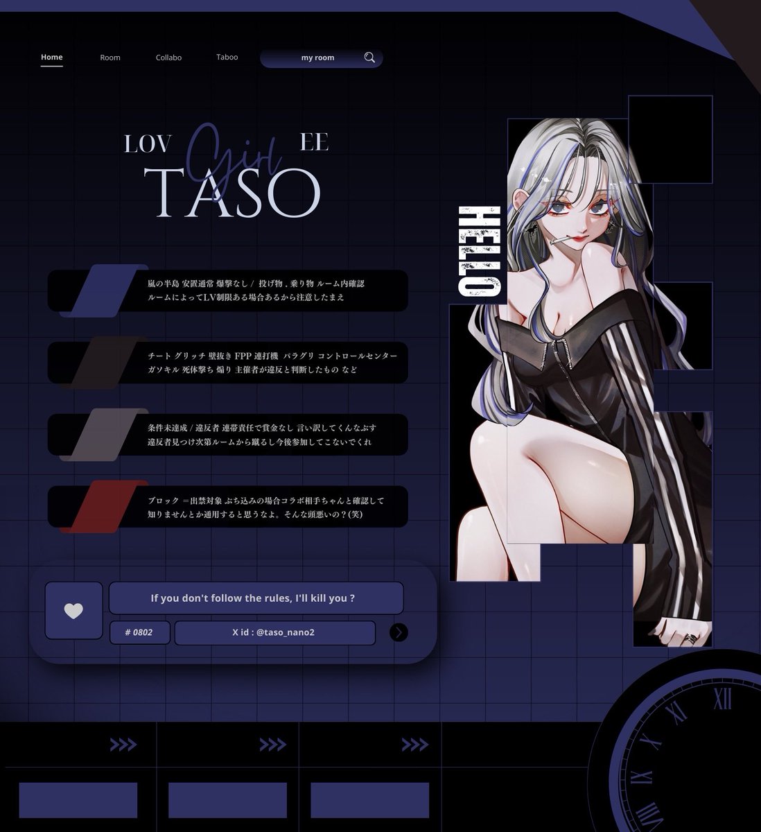  ︎︎
どんぴしゃりっっっっ💙ྀི

🏷️｜#7ibiisx  
🐺｜<a href="/mowlf_/">#7ibiisx</a>